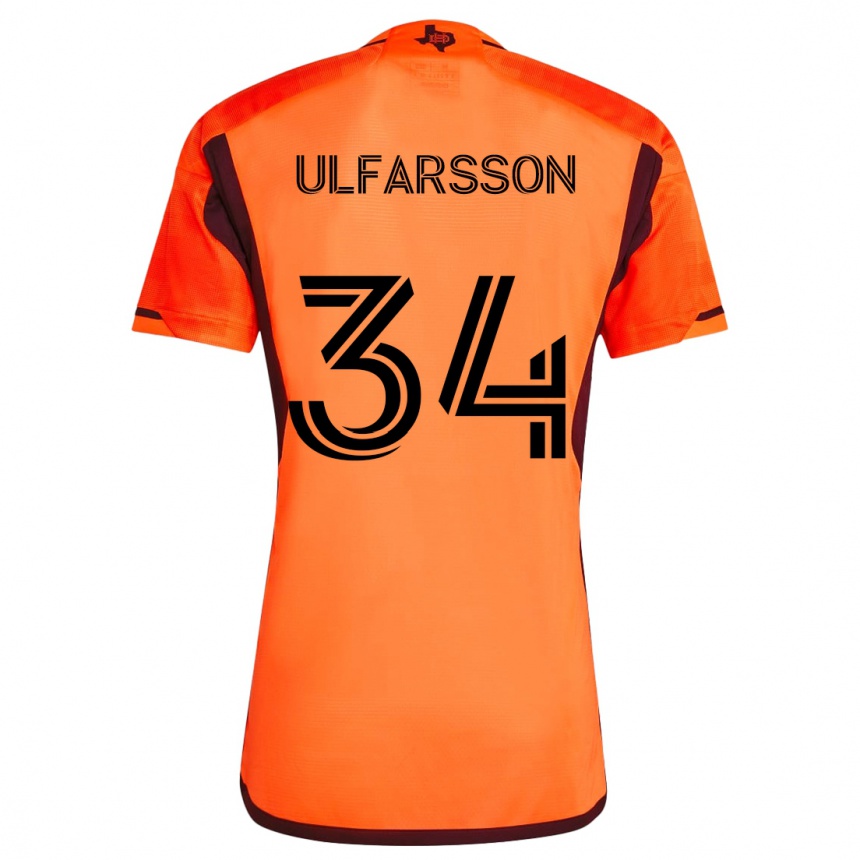 Enfant Football Maillot Thor Úlfarsson #34 Orange Noir Tenues Domicile 2024/25 Canada