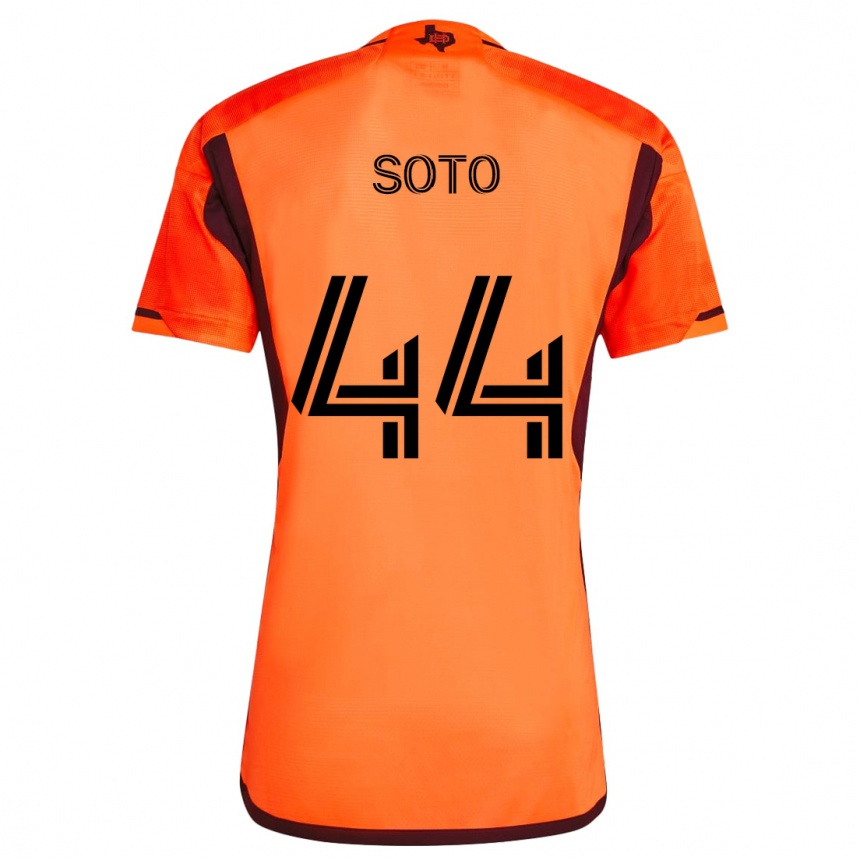 Enfant Football Maillot Ezekiel Soto #44 Orange Noir Tenues Domicile 2024/25 Canada