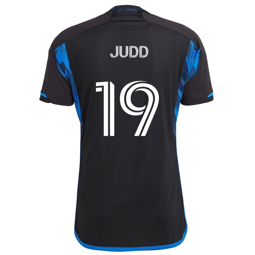 Enfant Football Maillot Preston Judd #19 Bleu Noir Tenues Domicile 2024/25 Canada