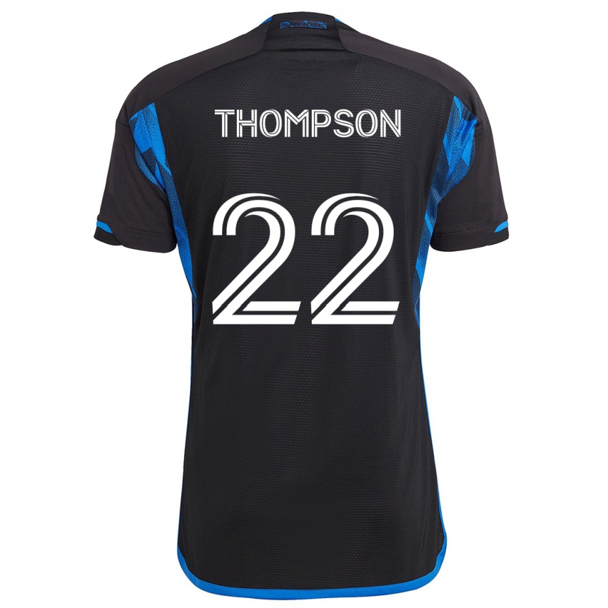 Kids Football Tommy Thompson #22 Blue Black Home Jersey 2024/25 T-Shirt Canada