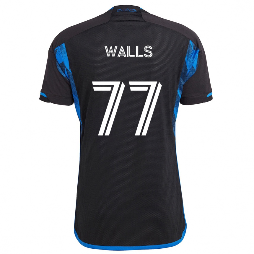 Enfant Football Maillot Casey Walls #77 Bleu Noir Tenues Domicile 2024/25 Canada