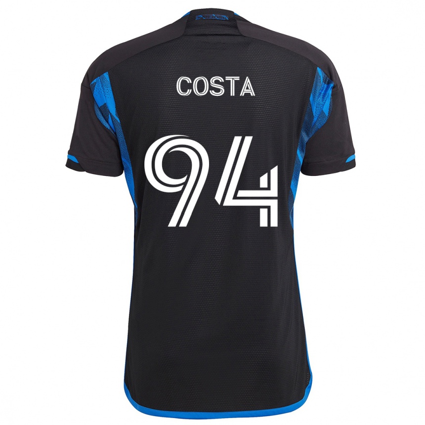 Enfant Football Maillot Vítor Costa #94 Bleu Noir Tenues Domicile 2024/25 Canada