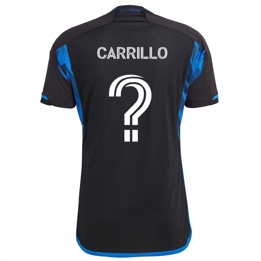 Kids Football Israel Carrillo #0 Blue Black Home Jersey 2024/25 T-Shirt Canada