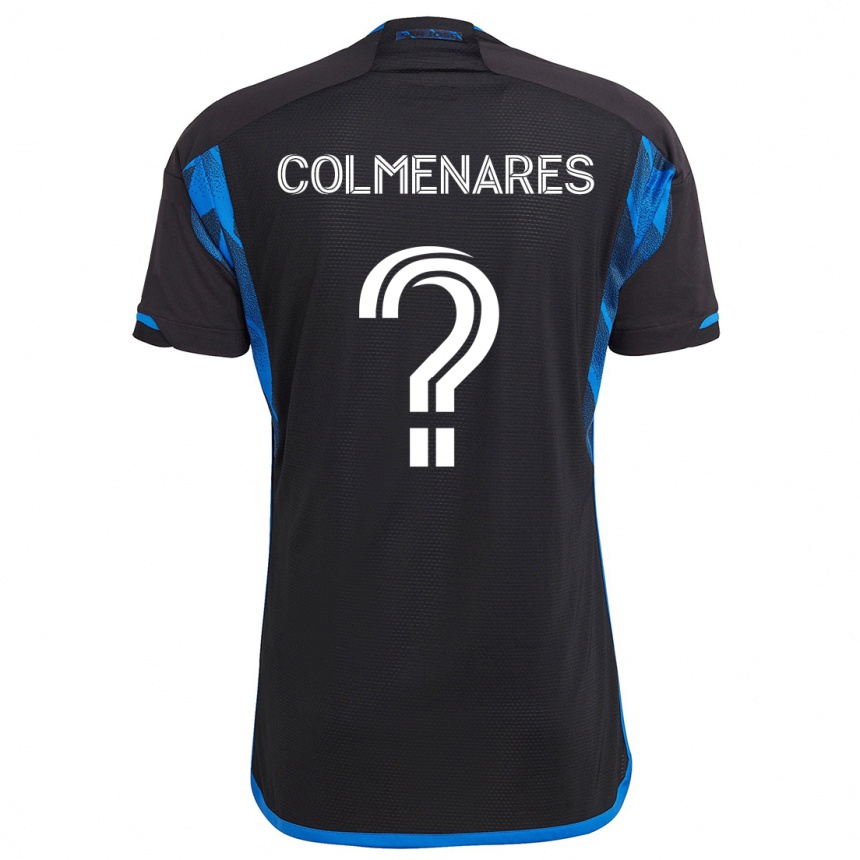 Kids Football Mateo Colmenares #0 Blue Black Home Jersey 2024/25 T-Shirt Canada