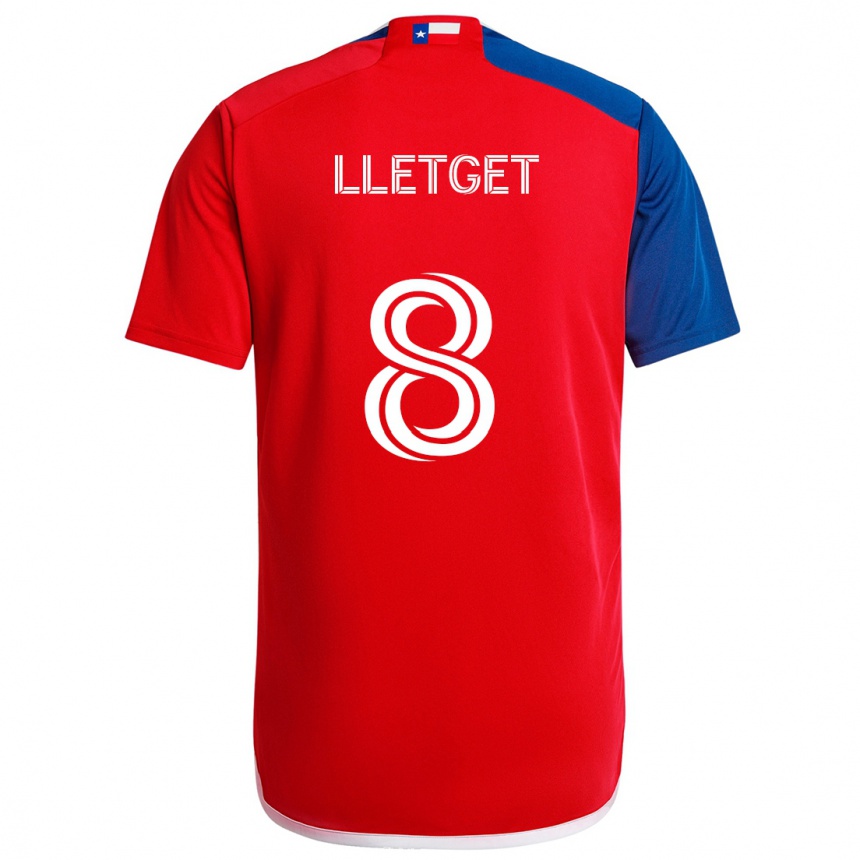 Kids Football Sebastian Lletget #8 Blue Red Home Jersey 2024/25 T-Shirt Canada