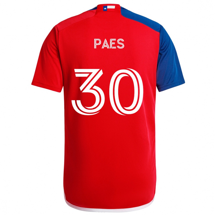 Kids Football Maarten Paes #30 Blue Red Home Jersey 2024/25 T-Shirt Canada