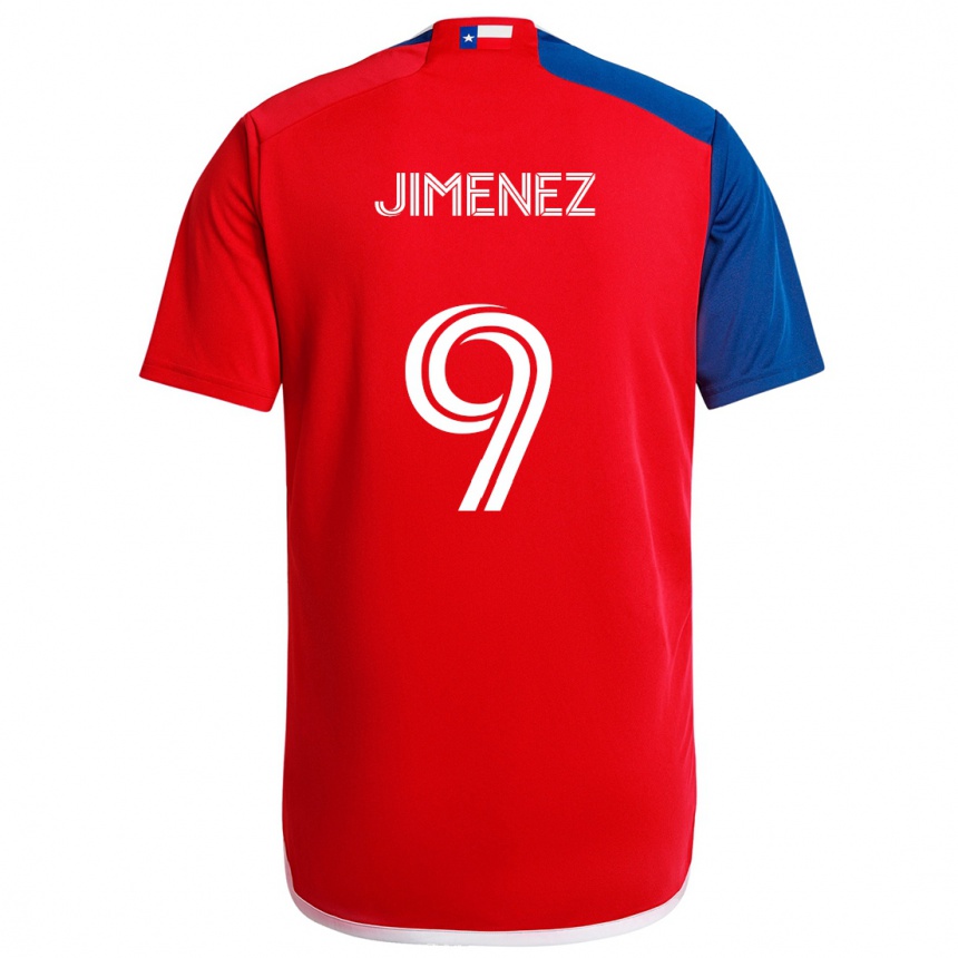 Enfant Football Maillot Jesús Jiménez #9 Bleu Rouge Tenues Domicile 2024/25 Canada