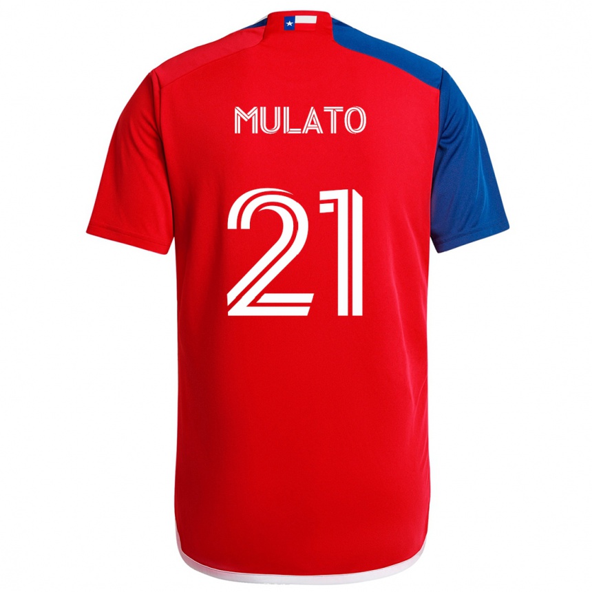 Kids Football José Mulato #21 Blue Red Home Jersey 2024/25 T-Shirt Canada