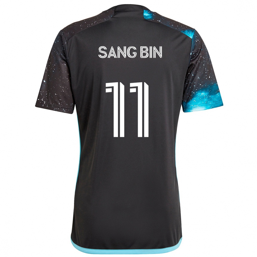 Enfant Football Maillot Sang-Bin Jeong #11 Noir Bleu Tenues Domicile 2024/25 Canada