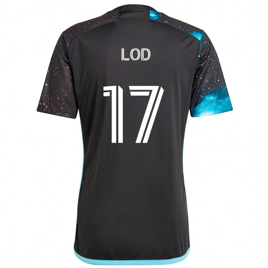 Kids Football Robin Lod #17 Black Blue Home Jersey 2024/25 T-Shirt Canada