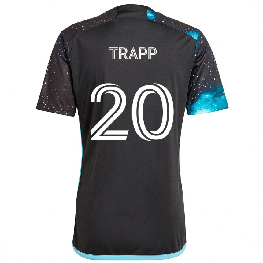 Enfant Football Maillot Wil Trapp #20 Noir Bleu Tenues Domicile 2024/25 Canada