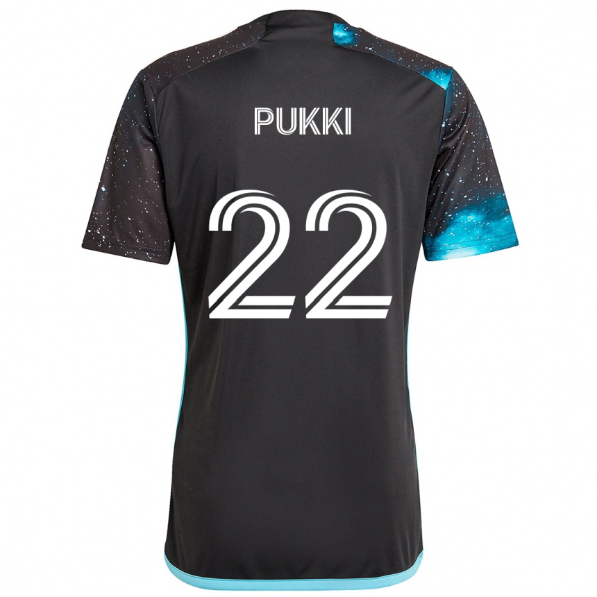 Kids Football Teemu Pukki #22 Black Blue Home Jersey 2024/25 T-Shirt Canada