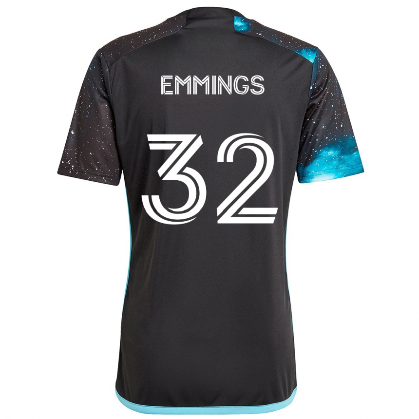 Enfant Football Maillot Fred Emmings #32 Noir Bleu Tenues Domicile 2024/25 Canada