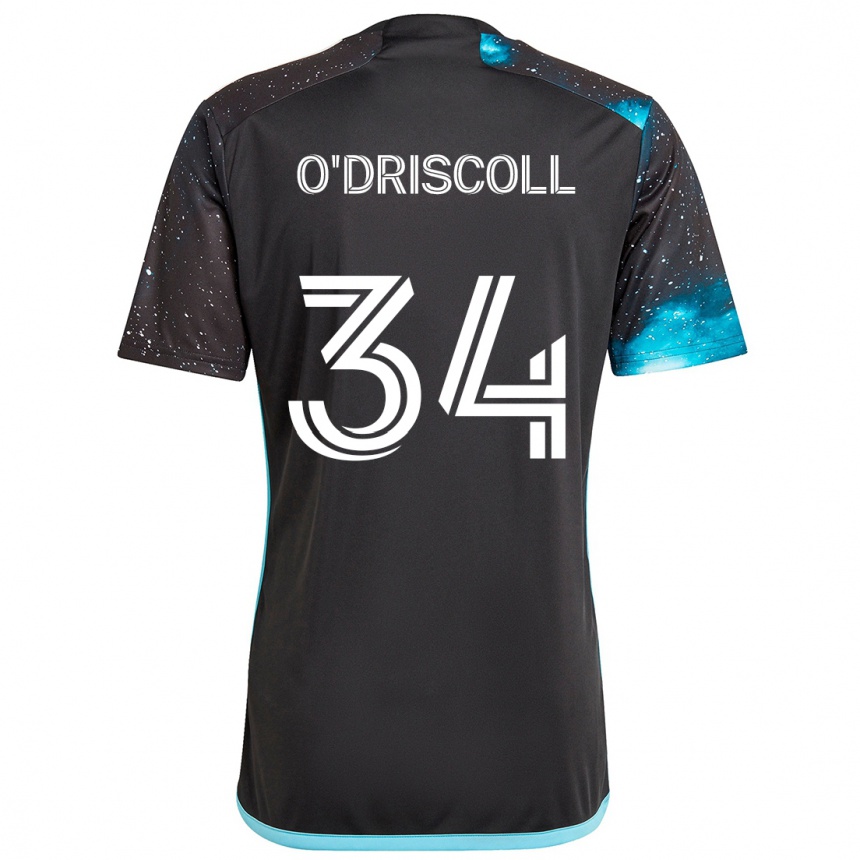 Enfant Football Maillot Rory O'driscoll #34 Noir Bleu Tenues Domicile 2024/25 Canada