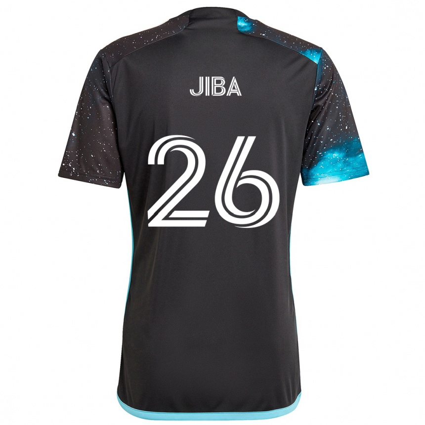 Kids Football Ryen Jiba #26 Black Blue Home Jersey 2024/25 T-Shirt Canada