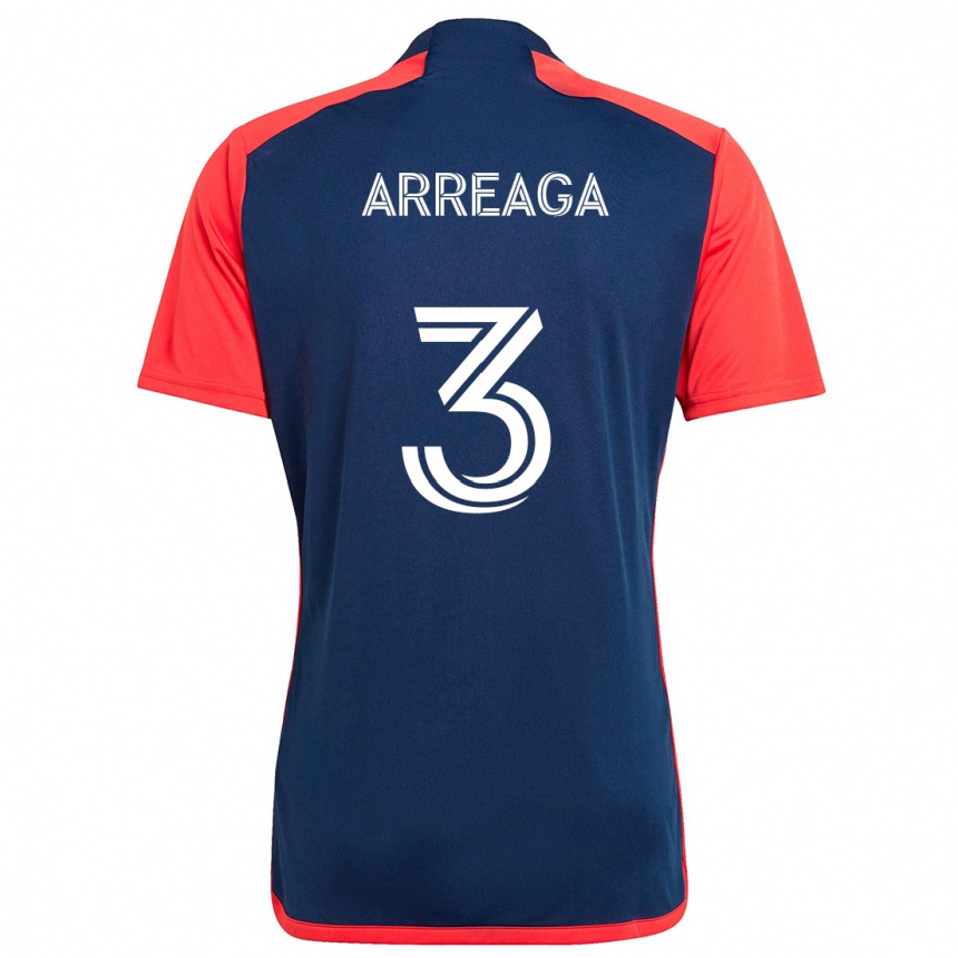 Enfant Football Maillot Xavier Arreaga #3 Bleu Rouge Tenues Domicile 2024/25 Canada