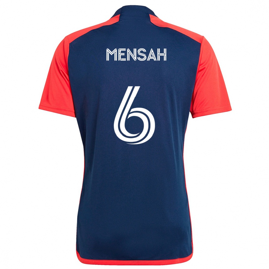 Enfant Football Maillot Jonathan Mensah #6 Bleu Rouge Tenues Domicile 2024/25 Canada