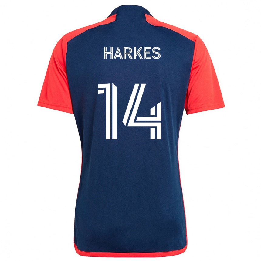 Kids Football Ian Harkes #14 Blue Red Home Jersey 2024/25 T-Shirt Canada