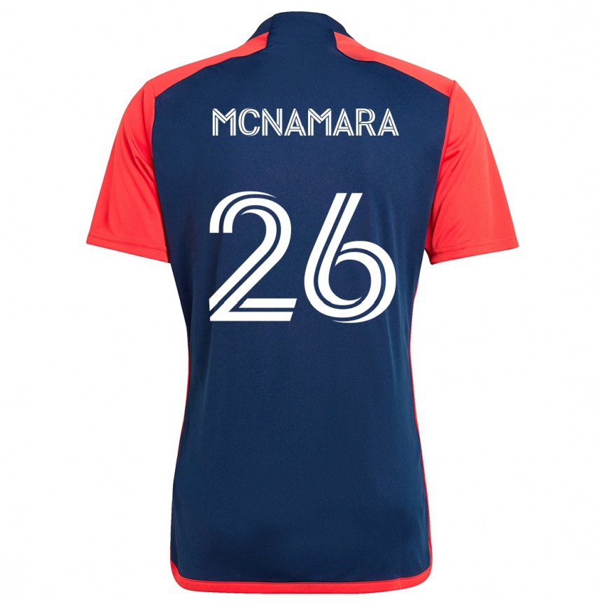 Enfant Football Maillot Tommy Mcnamara #26 Bleu Rouge Tenues Domicile 2024/25 Canada