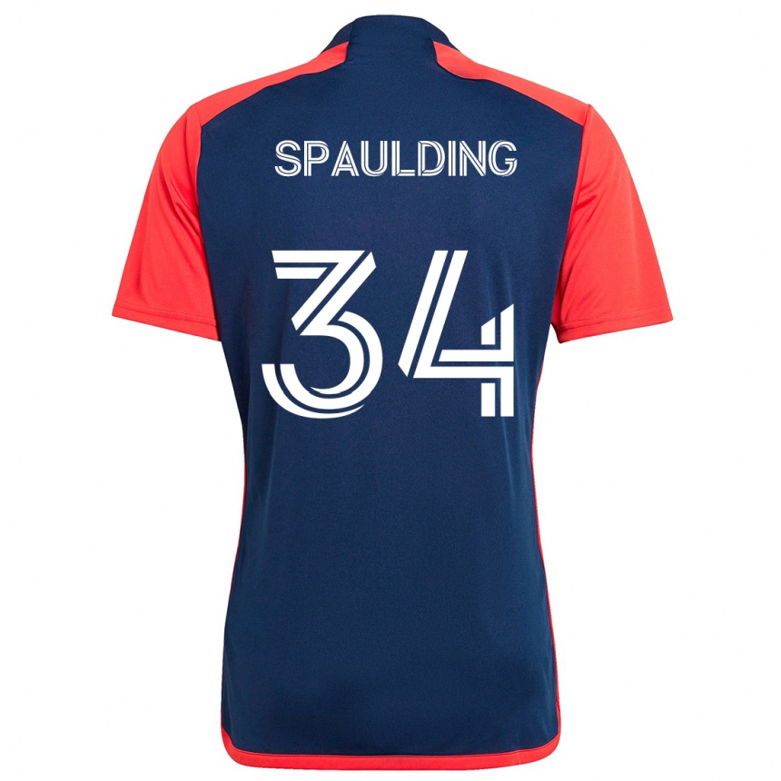 Kids Football Ryan Spaulding #34 Blue Red Home Jersey 2024/25 T-Shirt Canada