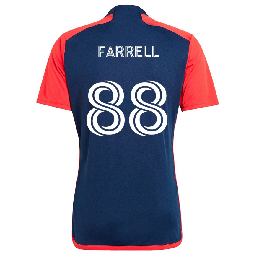 Enfant Football Maillot Andrew Farrell #88 Bleu Rouge Tenues Domicile 2024/25 Canada