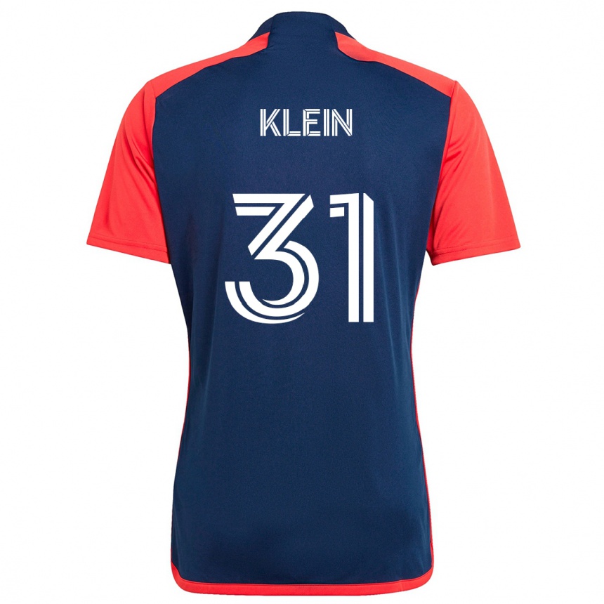 Kids Football Eric Klein #31 Blue Red Home Jersey 2024/25 T-Shirt Canada