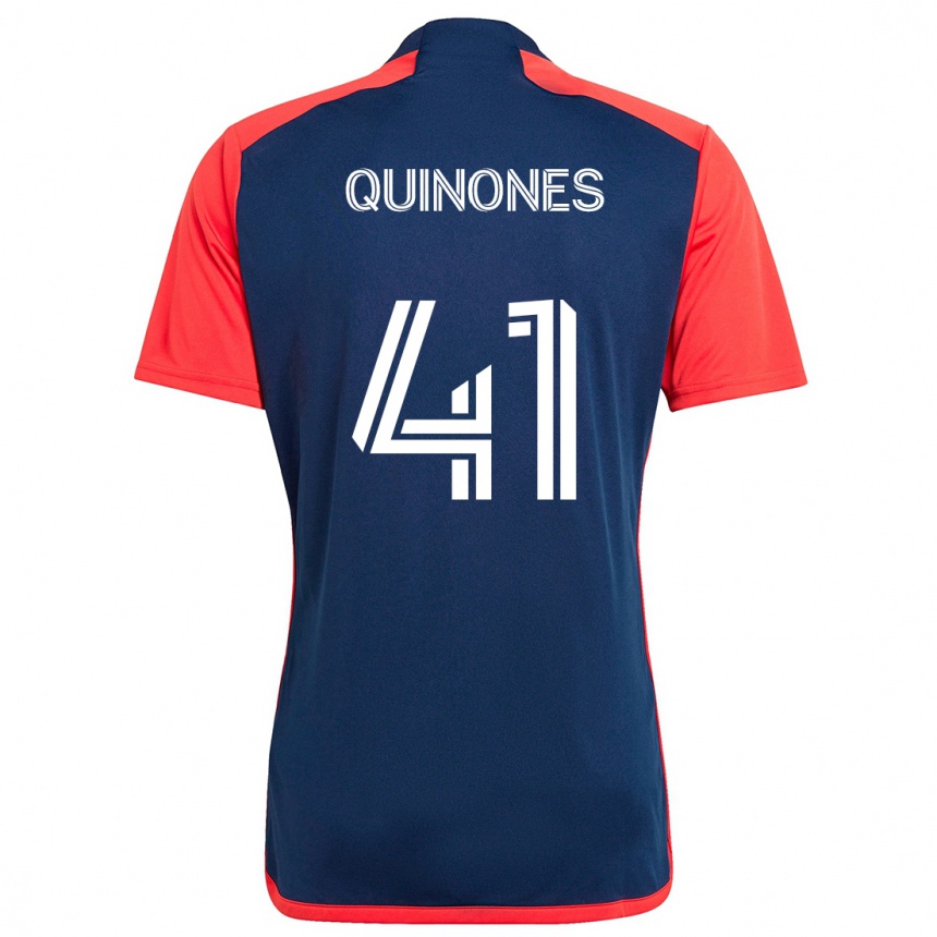 Enfant Football Maillot Colby Quiñónes #41 Bleu Rouge Tenues Domicile 2024/25 Canada