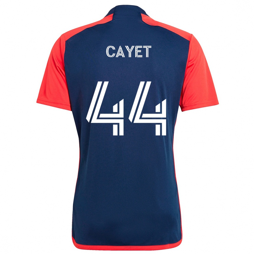 Kids Football Pierre Cayet #44 Blue Red Home Jersey 2024/25 T-Shirt Canada