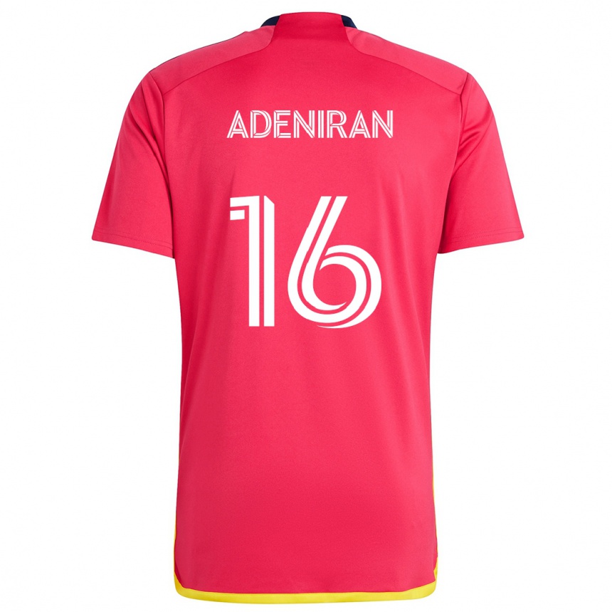 Enfant Football Maillot Samuel Adeniran #16 Rouge Bleu Tenues Domicile 2024/25 Canada