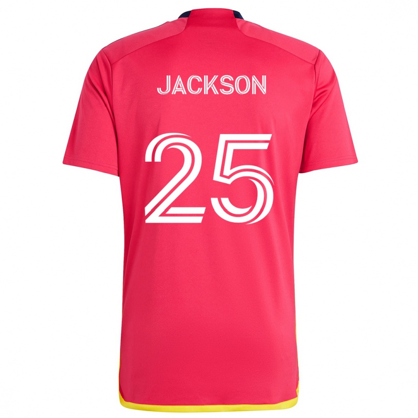 Kids Football Aziel Jackson #25 Red Blue Home Jersey 2024/25 T-Shirt Canada