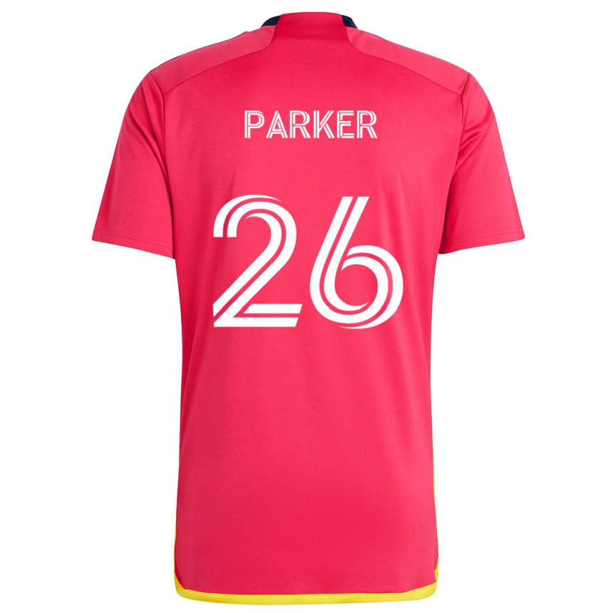 Kids Football Tim Parker #26 Red Blue Home Jersey 2024/25 T-Shirt Canada