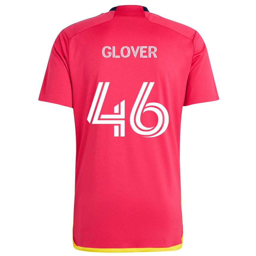 Enfant Football Maillot Caden Glover #46 Rouge Bleu Tenues Domicile 2024/25 Canada