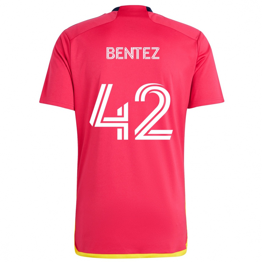 Enfant Football Maillot Óscar Benítez #42 Rouge Bleu Tenues Domicile 2024/25 Canada