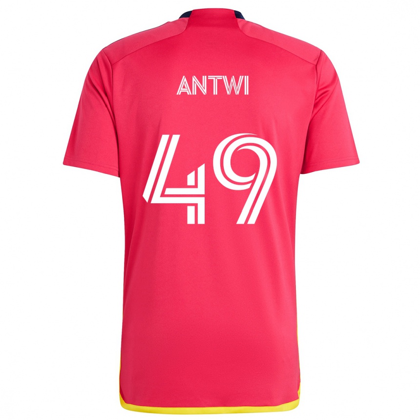 Kids Football Seth Antwi #49 Red Blue Home Jersey 2024/25 T-Shirt Canada