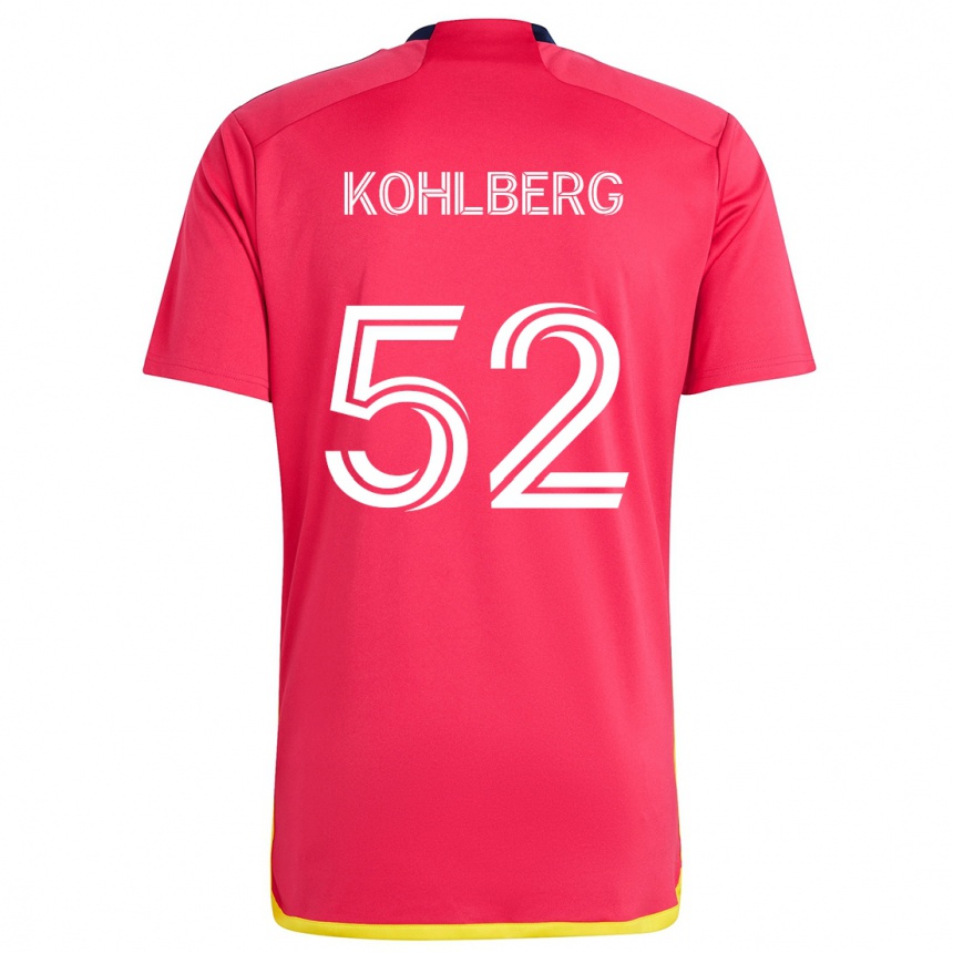 Kids Football Andrew Kohlberg #52 Red Blue Home Jersey 2024/25 T-Shirt Canada