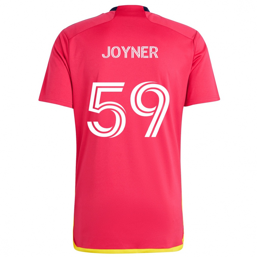 Enfant Football Maillot Mykhi Joyner #59 Rouge Bleu Tenues Domicile 2024/25 Canada