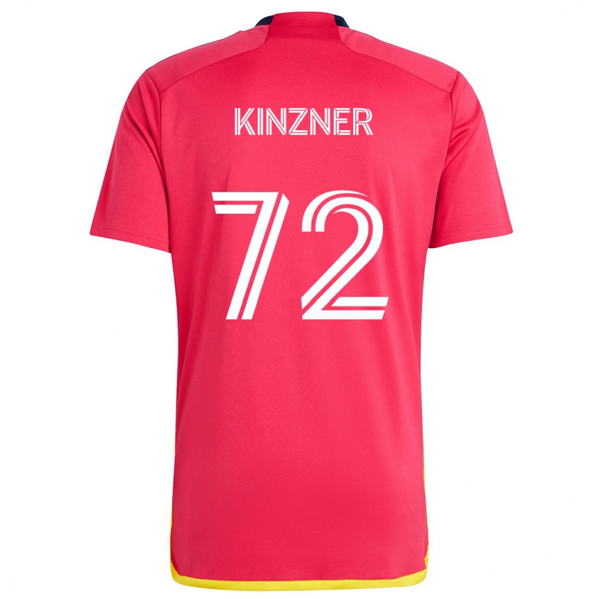 Kids Football Eric Kinzner #72 Red Blue Home Jersey 2024/25 T-Shirt Canada