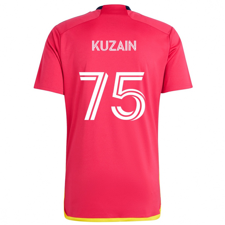 Enfant Football Maillot Wan Kuzain #75 Rouge Bleu Tenues Domicile 2024/25 Canada