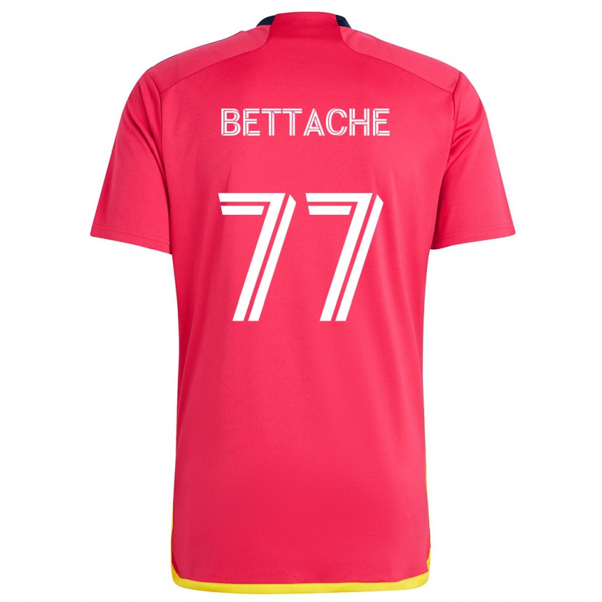 Kids Football Faysal Bettache #77 Red Blue Home Jersey 2024/25 T-Shirt Canada