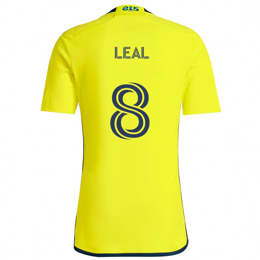 Kids Football Randall Leal #8 Yellow Blue Home Jersey 2024/25 T-Shirt Canada