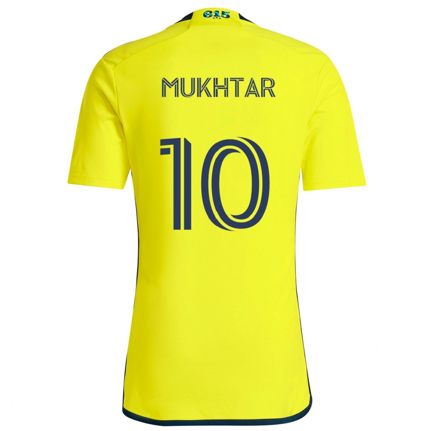 Enfant Football Maillot Hany Mukhtar #10 Jaune Bleu Tenues Domicile 2024/25 Canada