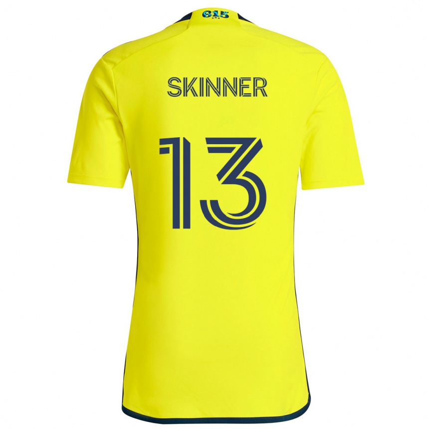 Enfant Football Maillot Joey Skinner #13 Jaune Bleu Tenues Domicile 2024/25 Canada