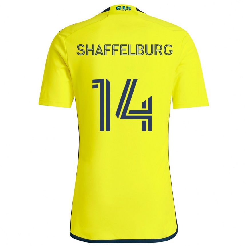 Kids Football Jacob Shaffelburg #14 Yellow Blue Home Jersey 2024/25 T-Shirt Canada