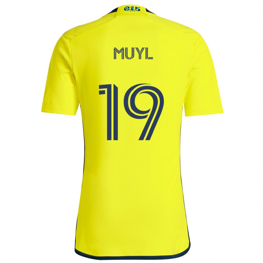 Enfant Football Maillot Alex Muyl #19 Jaune Bleu Tenues Domicile 2024/25 Canada