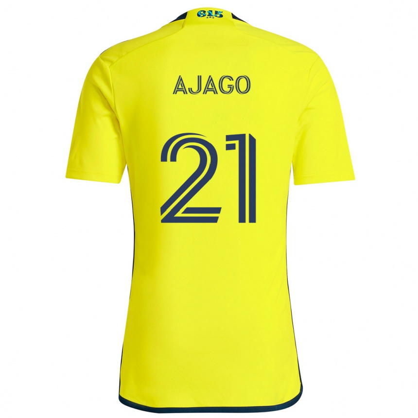 Kids Football Forster Ajago #21 Yellow Blue Home Jersey 2024/25 T-Shirt Canada