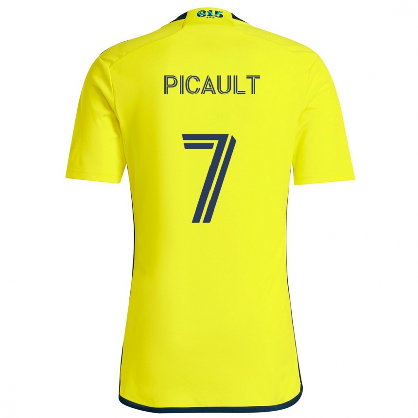 Kids Football Fafà Picault #7 Yellow Blue Home Jersey 2024/25 T-Shirt Canada