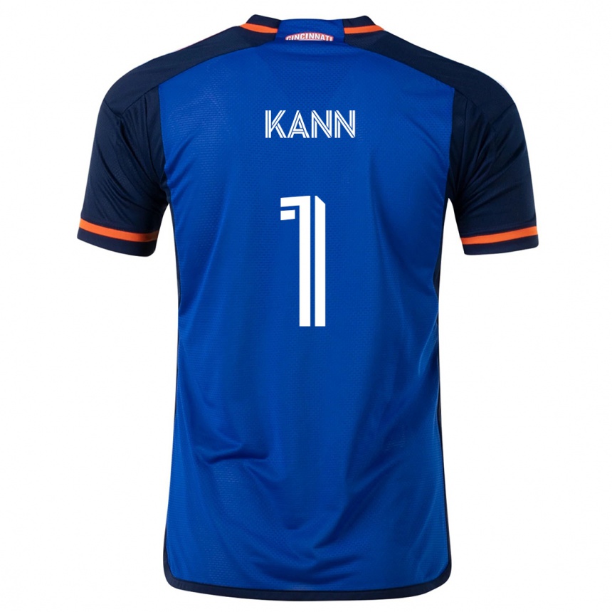 Kids Football Alec Kann #1 Blue White Home Jersey 2024/25 T-Shirt Canada