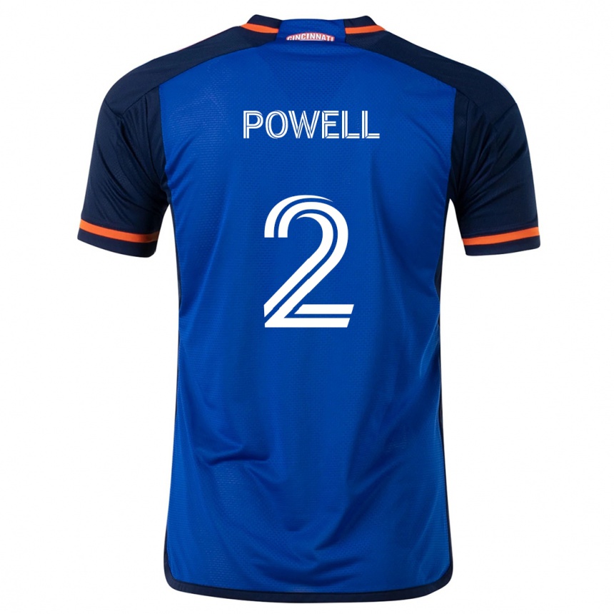 Kids Football Alvas Powell #2 Blue White Home Jersey 2024/25 T-Shirt Canada