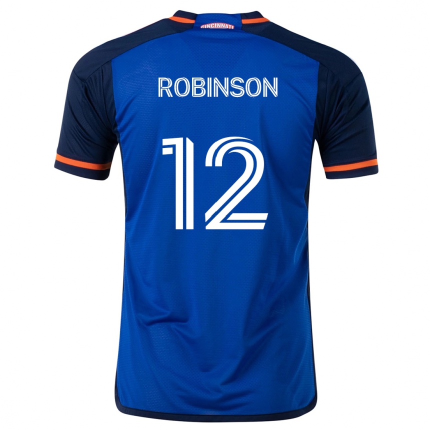 Kids Football Miles Robinson #12 Blue White Home Jersey 2024/25 T-Shirt Canada