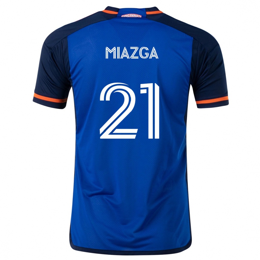 Kids Football Matt Miazga #21 Blue White Home Jersey 2024/25 T-Shirt Canada